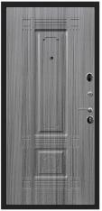 Дверь Тип 8951 А МГ - Черный кварц(фурнитура хром) /МДФ 