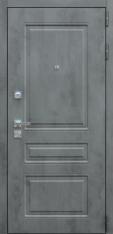 Дверь Тип 9008 МГ А - МДФ Бетон темный/МДФ Силк сноу
