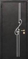 Дверь Тип М702 - Черный шелк / МДФ