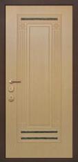 Дверь Тип М713 - черный шелк/МДФ+ковка