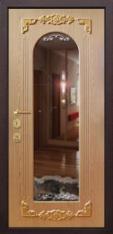Дверь Тип М30 НО - черный шелк/МДФ зеркало